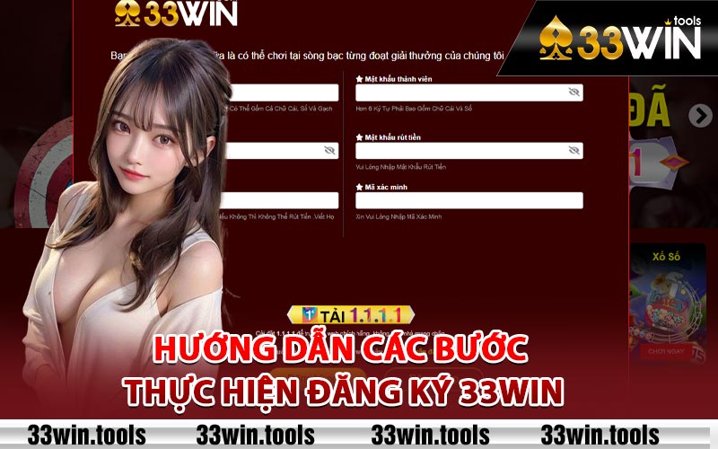 Đăng Ký 33Win - Nhận Ngay Ưu Đãi 120k Khi Tham Gia 2 Hướng dẫn các bước thực hiện đăng ký 33Win